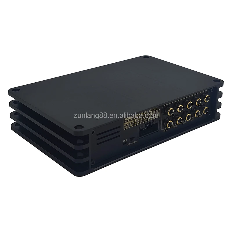4 Channels  Car Dsp Audio Processor High Level 4 in 4 Out AUX 8 Out Car DSP Amplifier