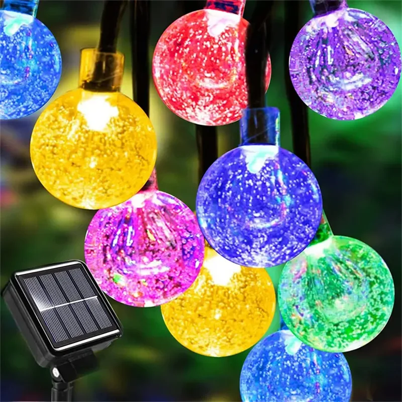 

SOLAR POWERED String Lights LED Retro Bulb Garden Outdoor Fairy Ball Hangin Lamp