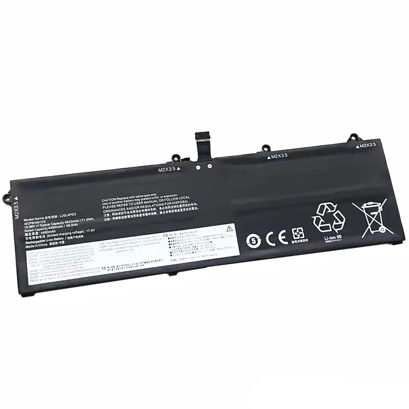 15.36V 4622mAh 71Wh Laptop Battery L20L4PD3 L20M4PD3 SB11C04262 For Lenovo Legion Slim 7 15ACH6 ThinkBook 16p G2 ACH