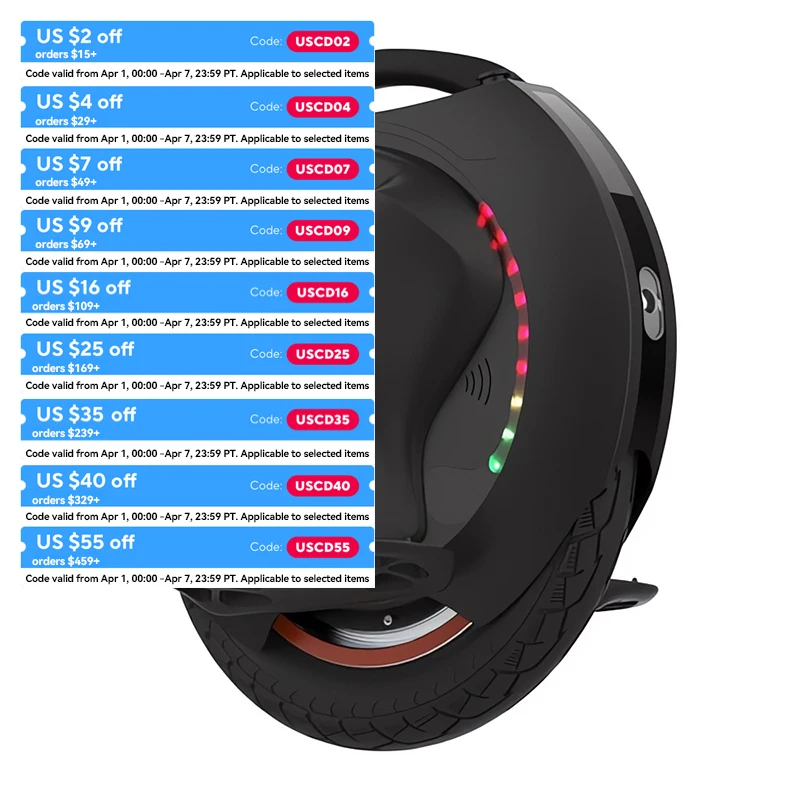 

Kingsong 16S Electric Unicycle With 1200W Motor 840Wh Battery 21.7Mph 49.7Miles
