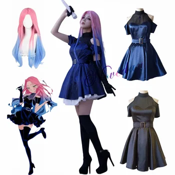 Alien Bühne Mizi Cosplay Kostüm Kleid Perücke Anime Alien Bühne Cosplay Halloween Karneval Party Kostüm Für Frauen