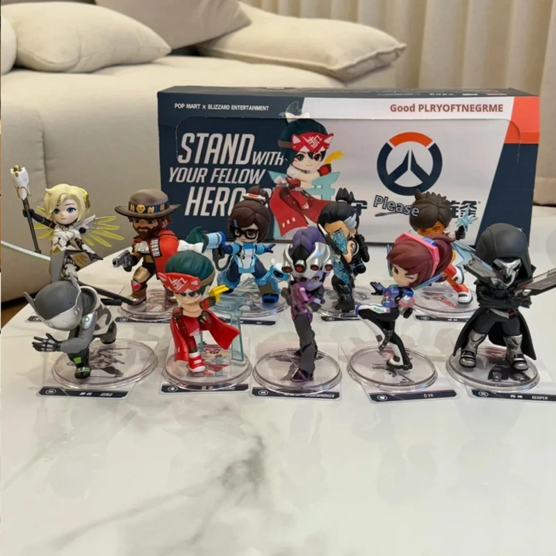 

Оригинальная коллекционная фигурка Popmart Overwatch Player Of The Match Series (Blind Box) – модная игрушка для геймеров, подарок для мальчиков, персонализированный подарок