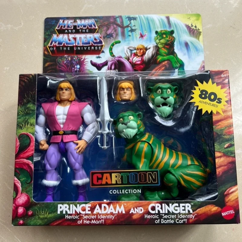Mattel Prince Adam Cringer Action Figure Set - He Man And the Masters of the Universe Animated Version Collectible PVC Toy