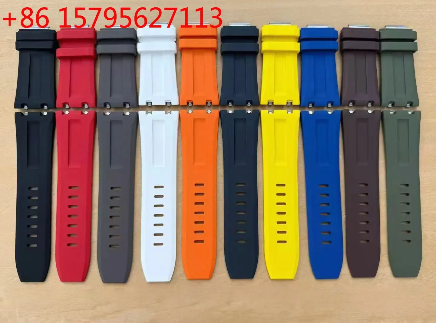 Newly upgraded quick release fluororubber strap compatible with 15720 15710 watch strap