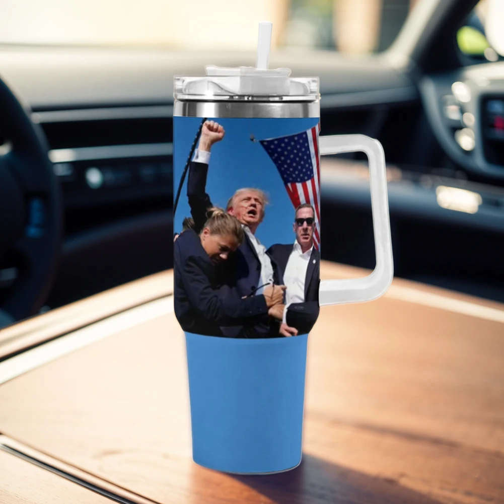 20oz/40oz Donald Trump Tumbler Cup 304 Stainless Steel Donald Trump Coffee Mug for Cold Hot Beverages Gifts for Supporters Fans