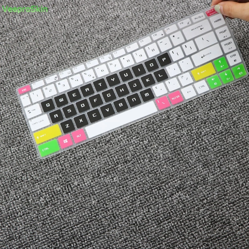 for MSI GS65 GF63 P65 PS63 WS65 9TH station Creator Stealth 15.6 Inch MSI PS42 14 Inch Laptop Silicone keyboard cover skin