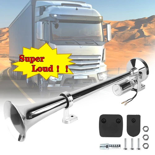 Trompetas de coche de 12V y 24V con cables y relé, juego de bocina de aire para barco, camión, SUV, piezas de automóvil, resistente al agua, bocina de aire para coche súper ruidosa