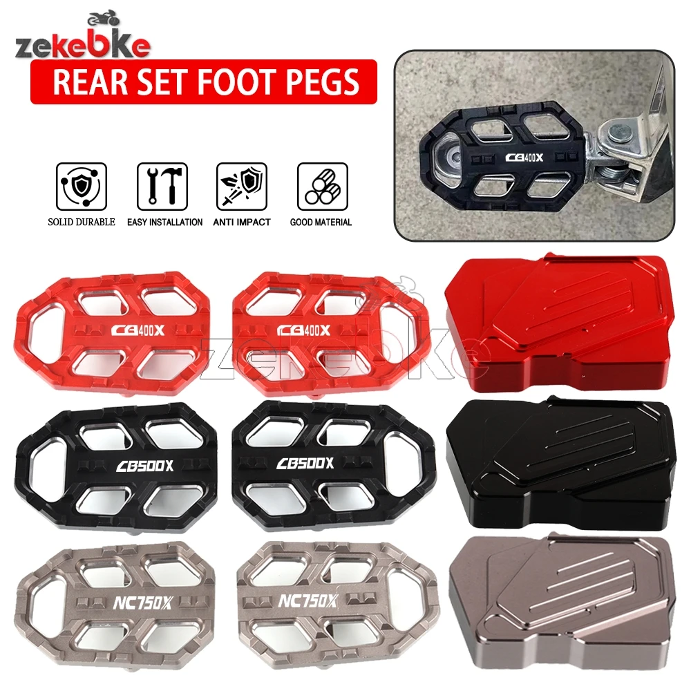 for Honda CB500X CB500F CB400X NX500 NX400 CB 500X 500F 400X CB Motorcycle Accessories Front Footpegs Foot Pegs CB 500X 400X
