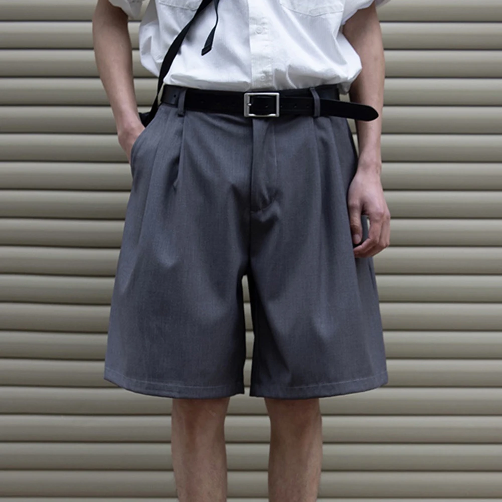

Vacation Shorts Pleated Loose Fit Comfortable Casual Shorts For Men Men's Casual Shorts Regular Clothing Length