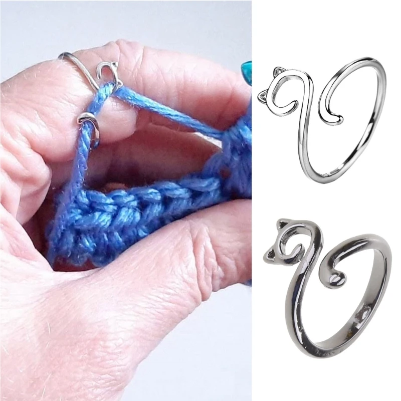 Crochet Ring Beginner Knitting Crocheting Gift Crochet Tension Regulator Tool Drop Shipping