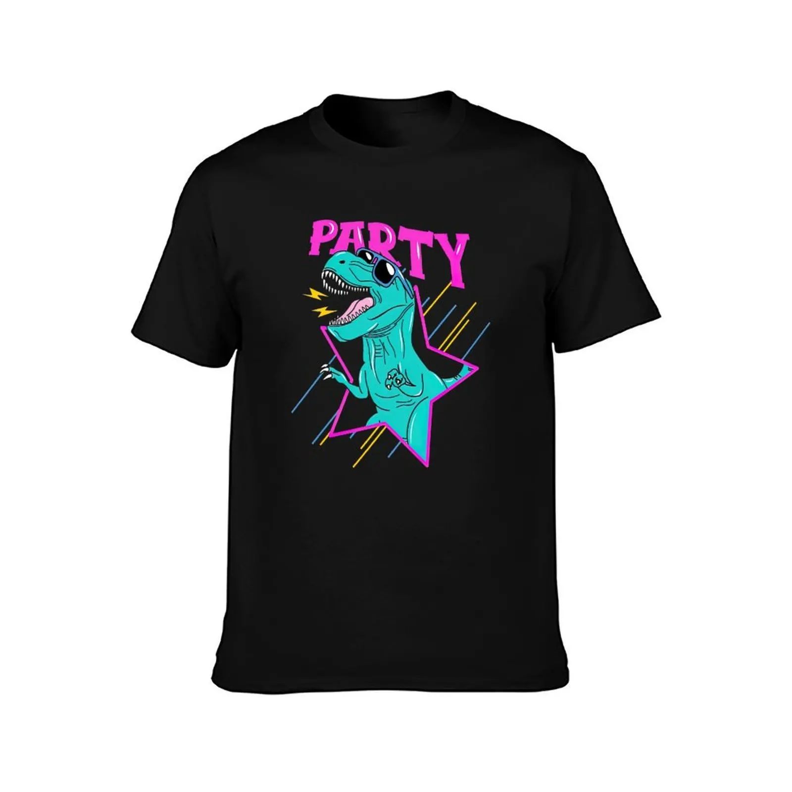 Small Dinosaur Tattoo, Rex Dinosaur T-Shirt, Summer Casual Cotton Tee, Oversized Streetwear Tops, Vintage Graphic Print