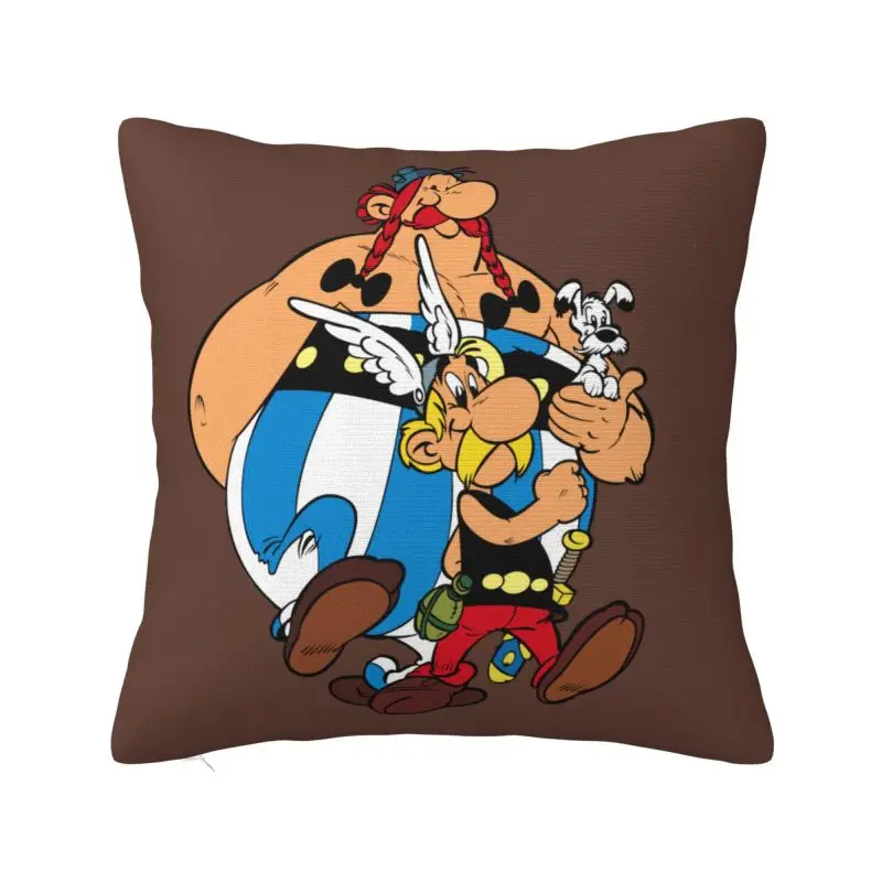 

Asterix And Obelix Pillow Case 40x40cm Home Decorative Modern Adventure Manga Getafix Dogmatix Chair Cushion Square Pillowcase