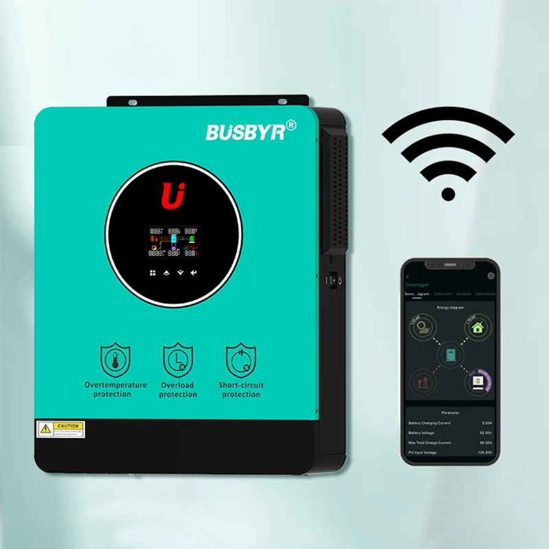 

Busbyr New Arrival 220v 230v 4.2kw 4kw Hybrid Solar Inverter