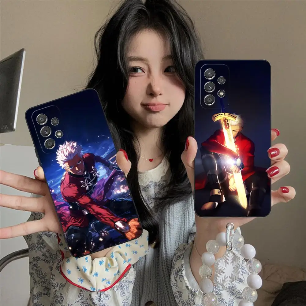 

Чехол для телефона Fate Stay Night Archer для Samsung Galaxy M55 54 42 35 34 33 32 23 22 15 14 13 12 F55 5G Красочный чехол Pretty