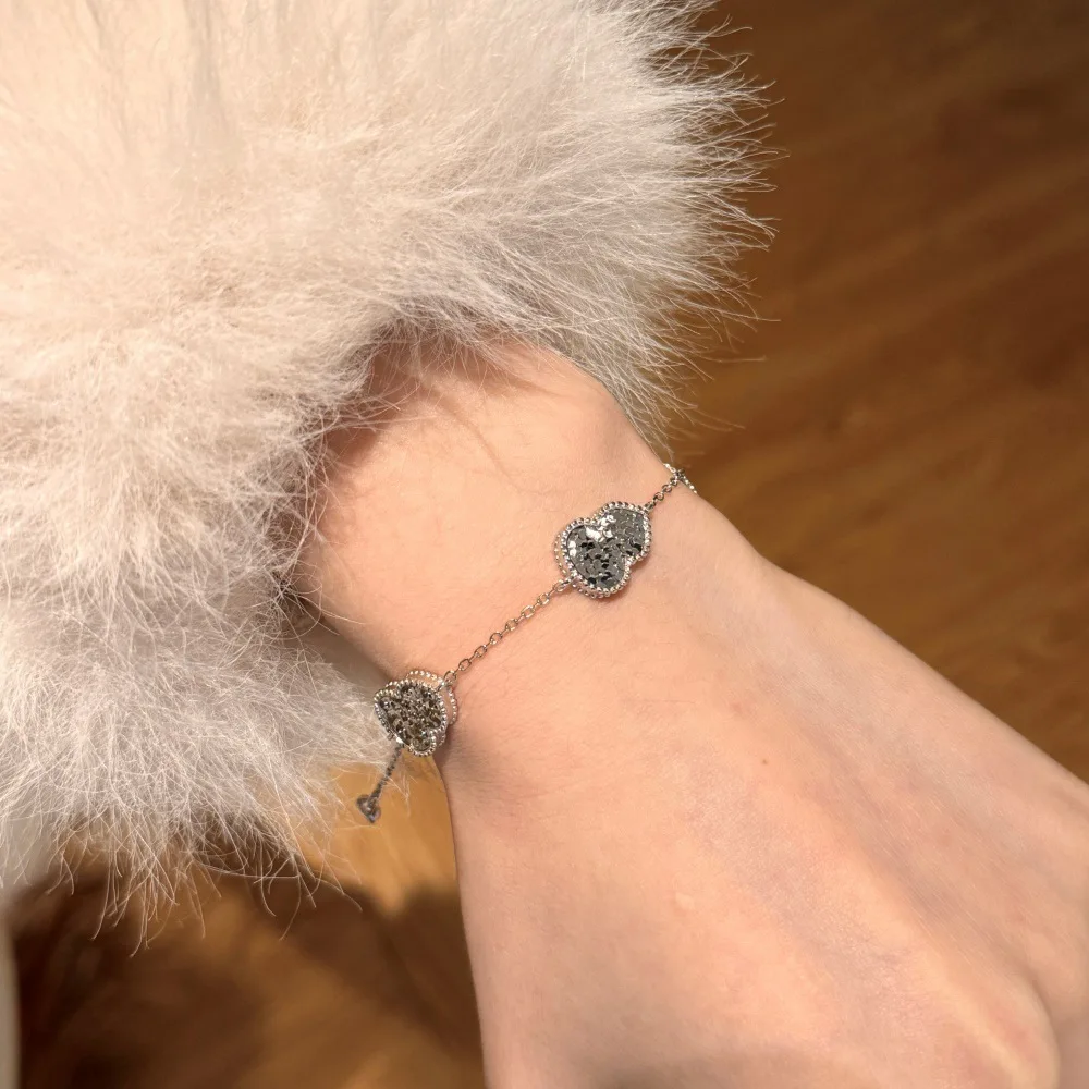 

New S925 Silver Bracelet Women's Ancient Craftsmanship Luxury Gourd Sparkling Texture Exquisite Women