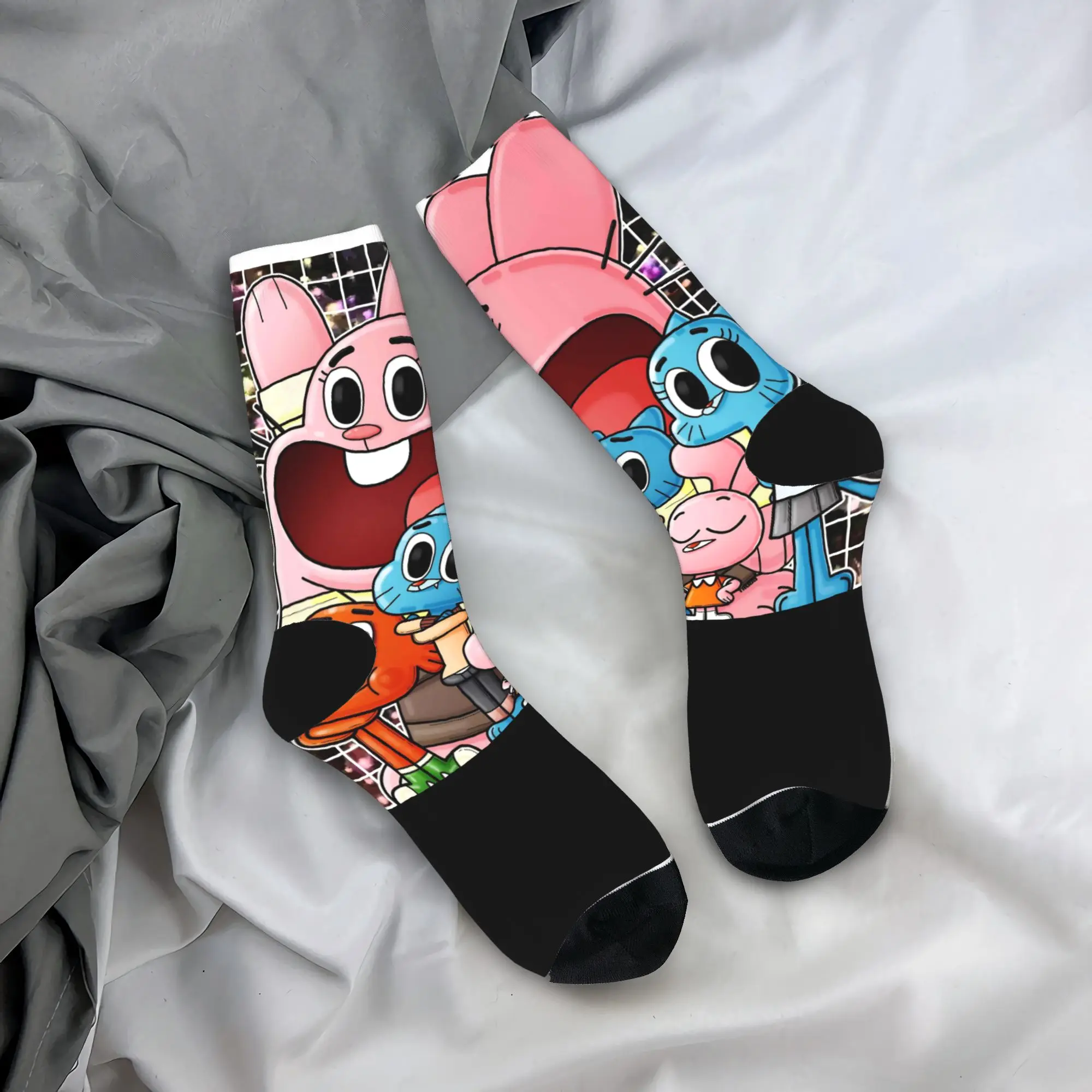 

Носки The-Amazing World G-Gumballs, осенние чулки, повседневные мужские удобные носки с узором, спортивные противоскользящие носки для бега