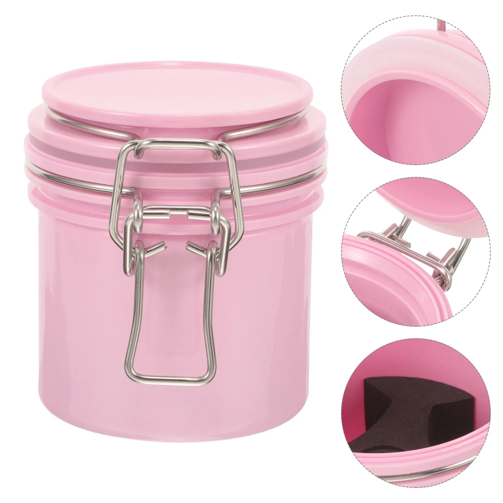 속눈썹 접착제 용기 밀폐 누수 방지 속눈썹 연장 용기 접착제 이식 도구용 대용량 보관함 메이크업 정리함