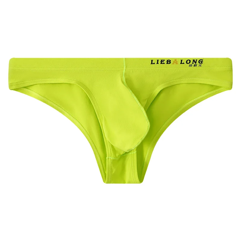 

Мужские трусы, трусики-бикини с низкой талией, нижнее белье, эластичные трусы из ледяного шелка, выпуклая сумка, короткие тонкие дышащие трусы Cuecas