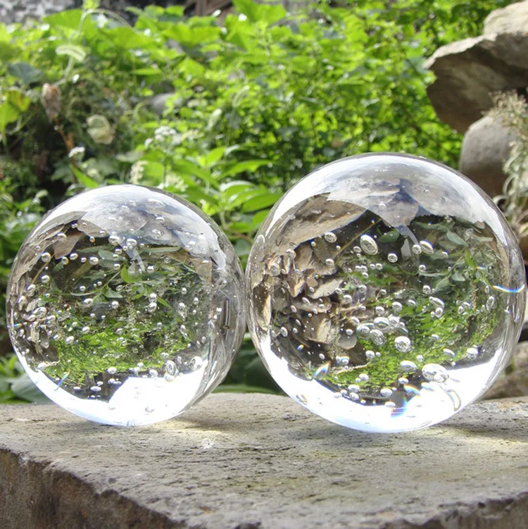 大きな透明クリスタルボール,30mm,40mm,50mm,レインボーカラー,写真用