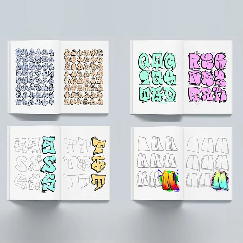 Collector Edition: Über 3000 Graffiti-Schriftbeispiele, geeignet für Graffiti-Enthusiasten und Anfänger – Detail 4