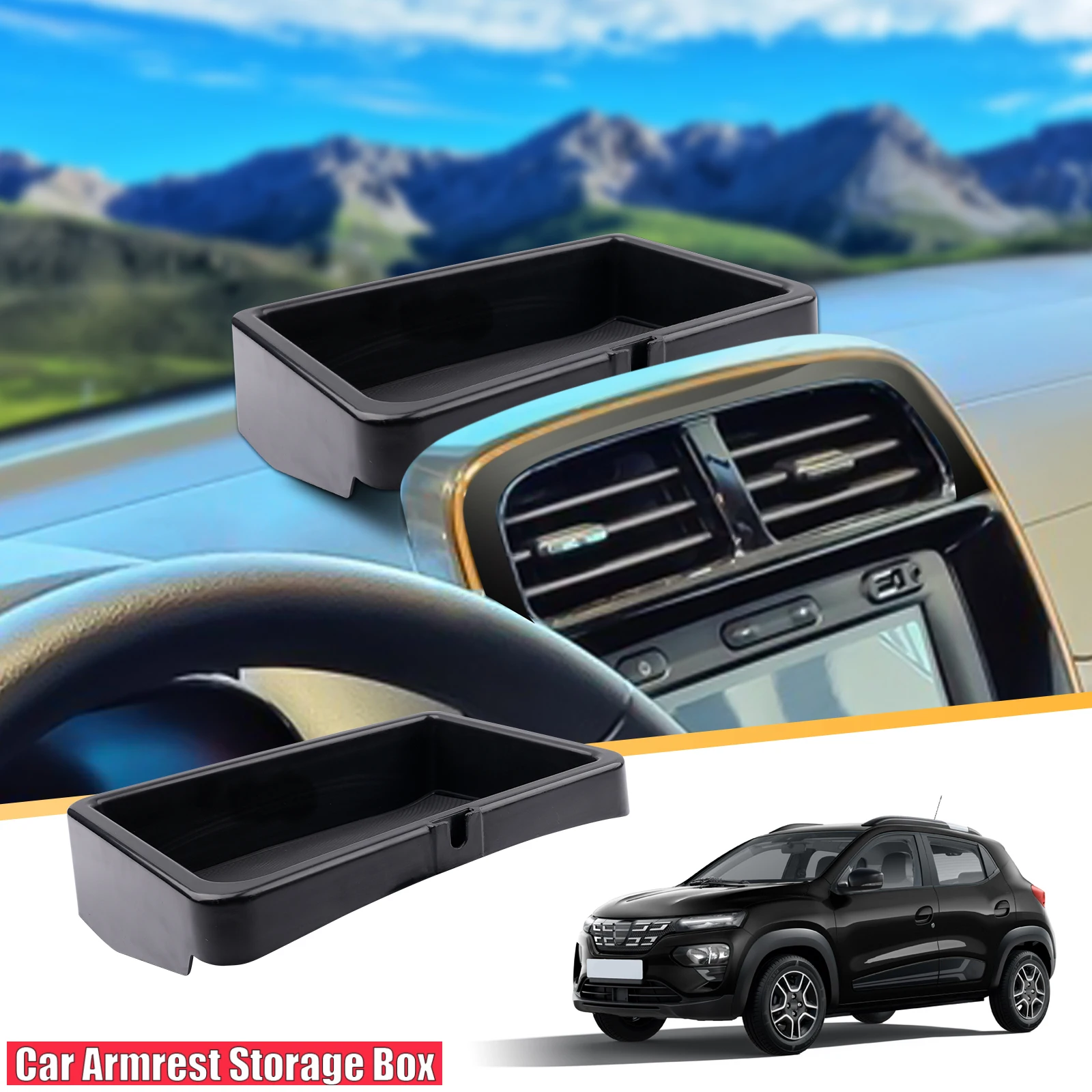 

Car Centre Console Storage Box for Dacia Spring Electric EV 2022 2023 2024 Auto Interior Dacia Spring 2024 Accessories