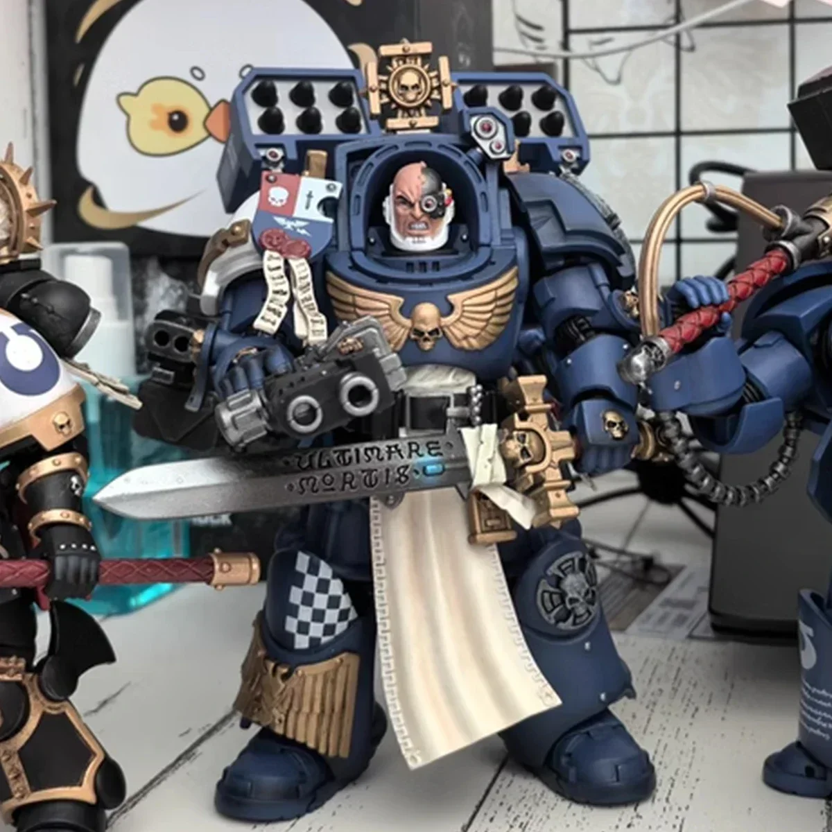 Joy ของเล่น Warhammer 40K Action Figure Ultramarines กัปตัน Terminator เกราะ Action Figure Joint Movable โหมดตุ๊กตาของเล่นของขวัญ