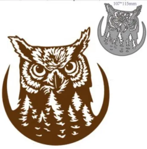 Animal combination cat dog wolf bird Owl Metal Cutting Dies Stencil Scrapbook Album Embossing Decor Craft Knife Mould