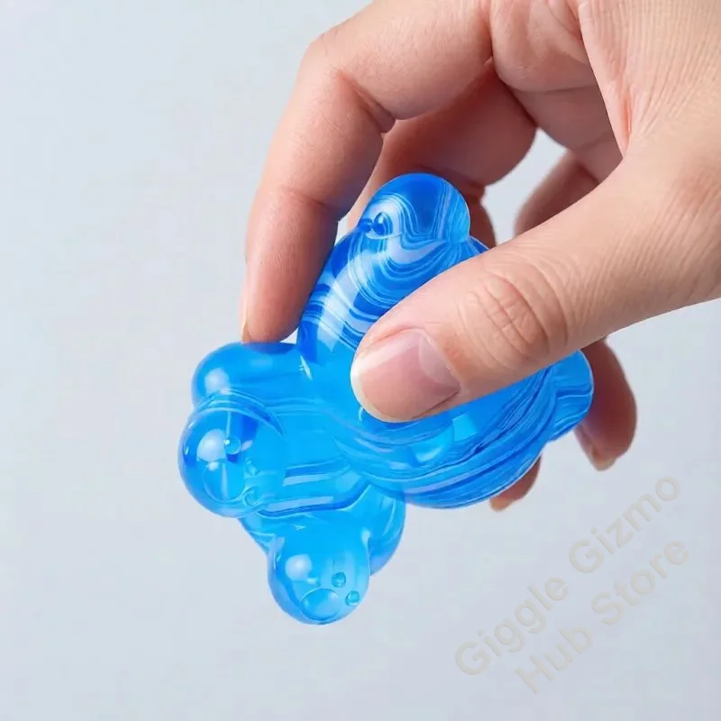 Brinquedo sensorial mole de subida lenta, formato de cubo de gelo, alívio de ansiedade e estresse, presente para adultos e crianças