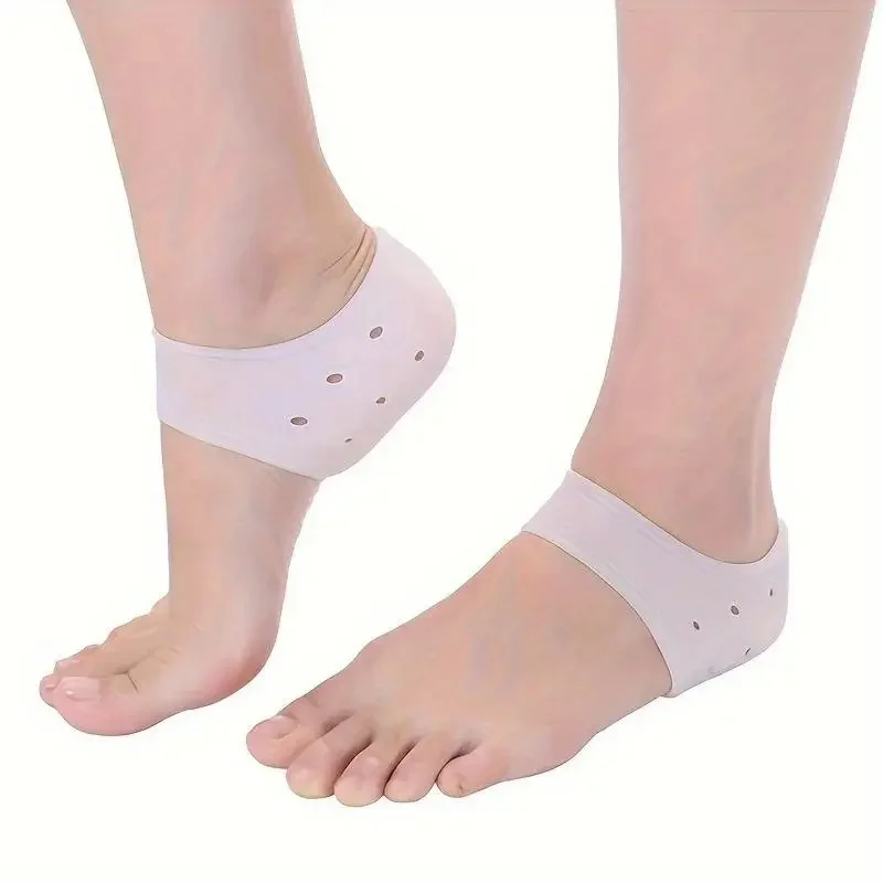 Silicone Heel Protector Protective Sleeve Heel Spur Pads For Relief Plantar Fasciitis Heel Pain Reduce Pressure On Heel 1 Pair image 6