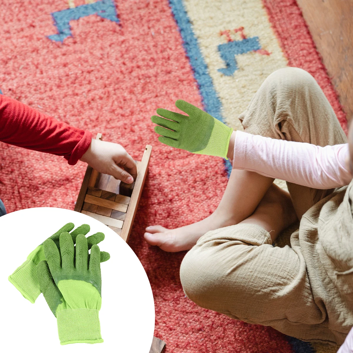 

1Pair Kids Protective Gardening Gloves Wear-Resistant Safety Gloves for Crab Catching Lightweight Comfortable for Children