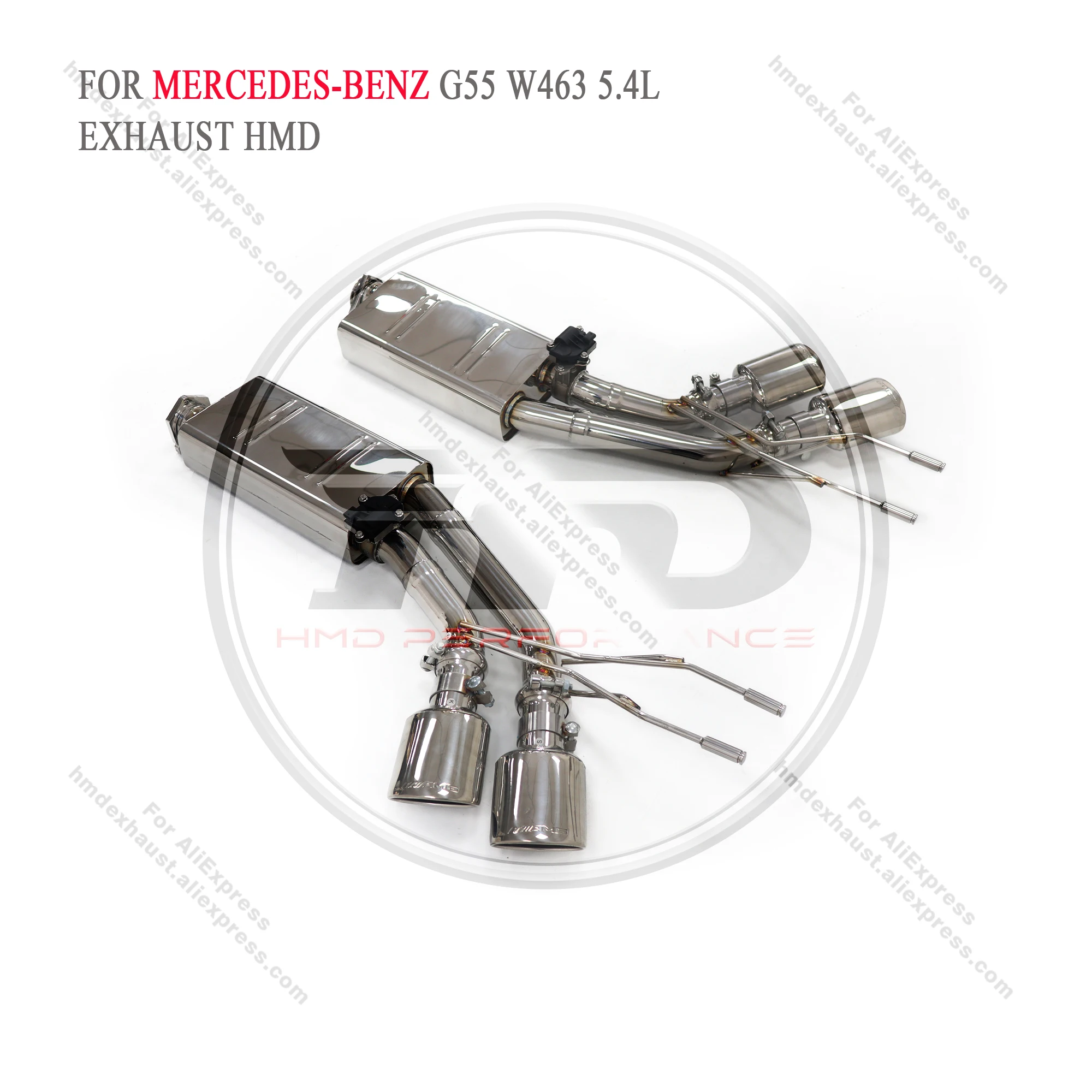 

HMD Exhaust System Stainless Steel Performance Catback for Mercedes Benz G55 W463 5.4L Muffler Delete Valve