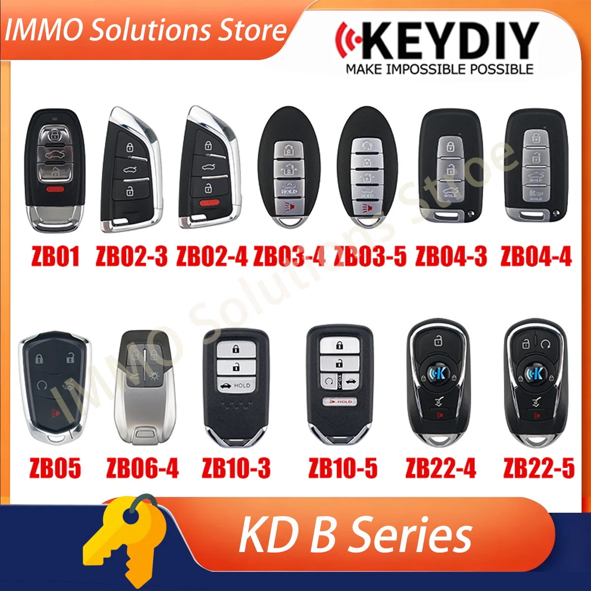 2PCS KEYDIY ZB01 ZB02-3 ZB02-4 ZB03-4 ZB03-5 ZB04-3 ZB04-4 ZB05 ZB06-4 ZB10-3 ZB10-5 ZB22-4 ZB22-5 for KD-X2 KD900 Mini