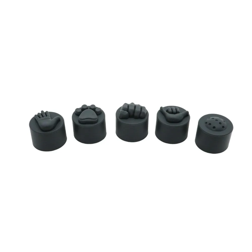 New Universal Pickleball Paddle End Caps Reusable Soft Touch Paddle Tap Caps Fun Gesture Design Paddle Handle Plugs