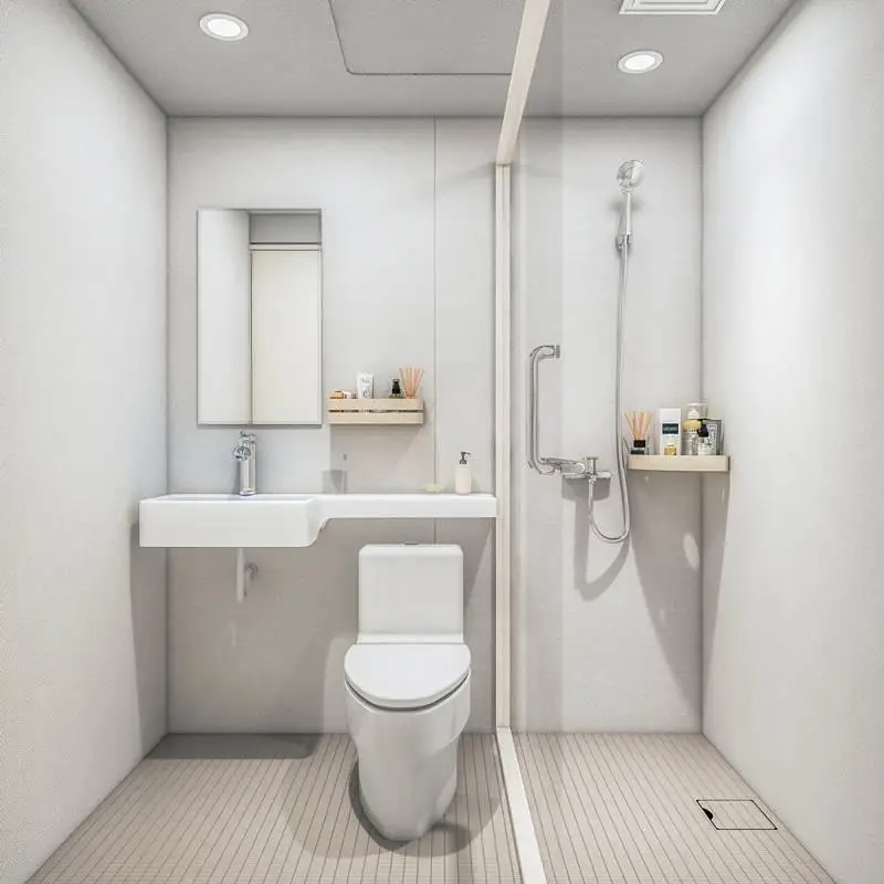 

Integrated shower room, integrated bathroom Japanese toilet Integrated dry and wet separation household bath room