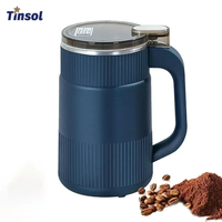New Small Electric Coffee Bean Grinder 500ml Stainless Steel Inner Kitchen Multifunctional Nut Bean Cereal Milling Machine