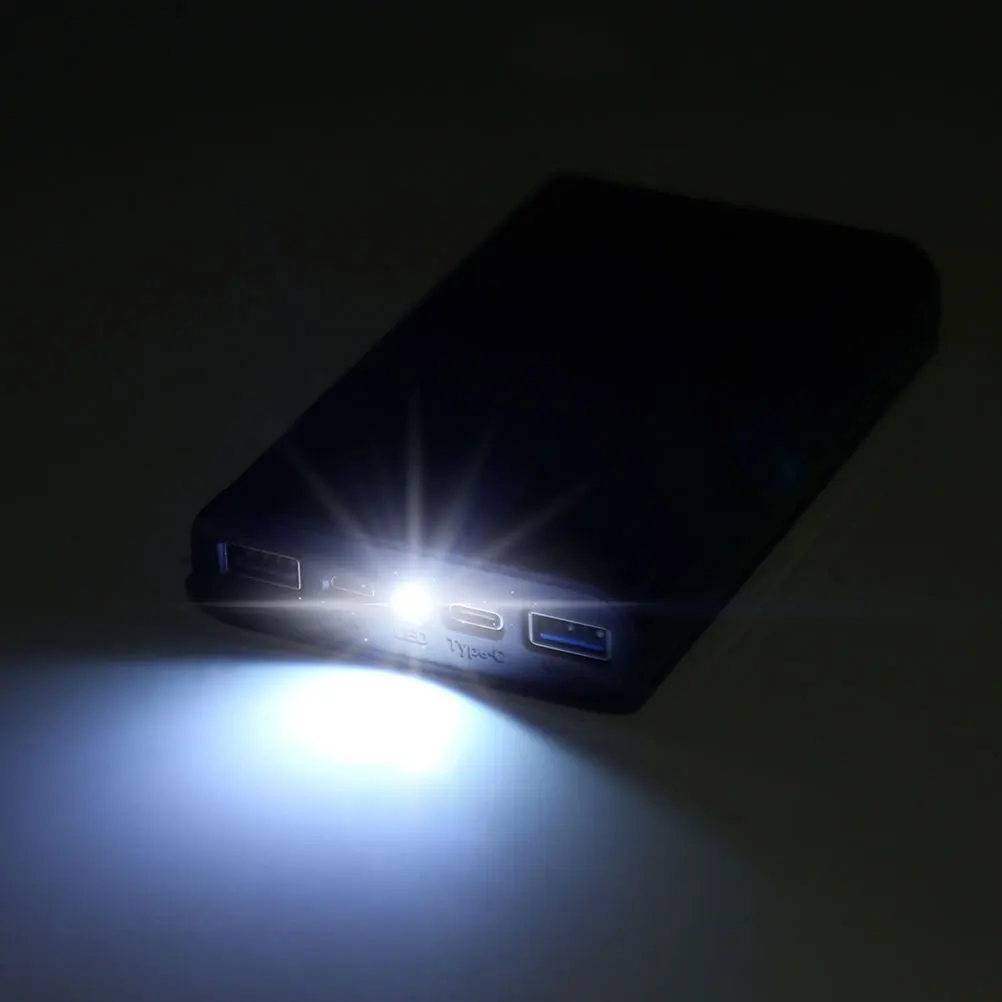 

4 Section Case 18650 Power Bank Portable Charging LED Indicator Safe Durable Lightweight Travel