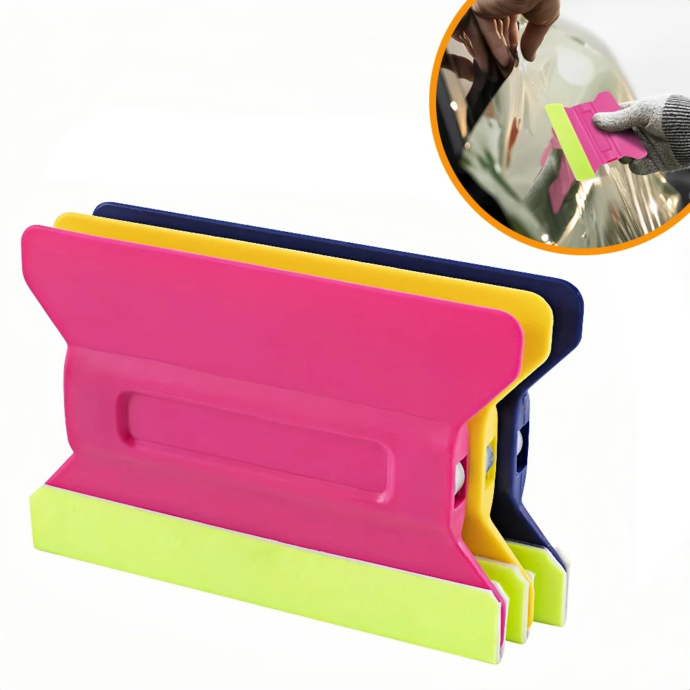 

Window Tinting Tool Magnet Microfiber Felt Squeegee Car Wrap Tools Vinyl Film Scraper Scratch-free Applicator Auto Accessories