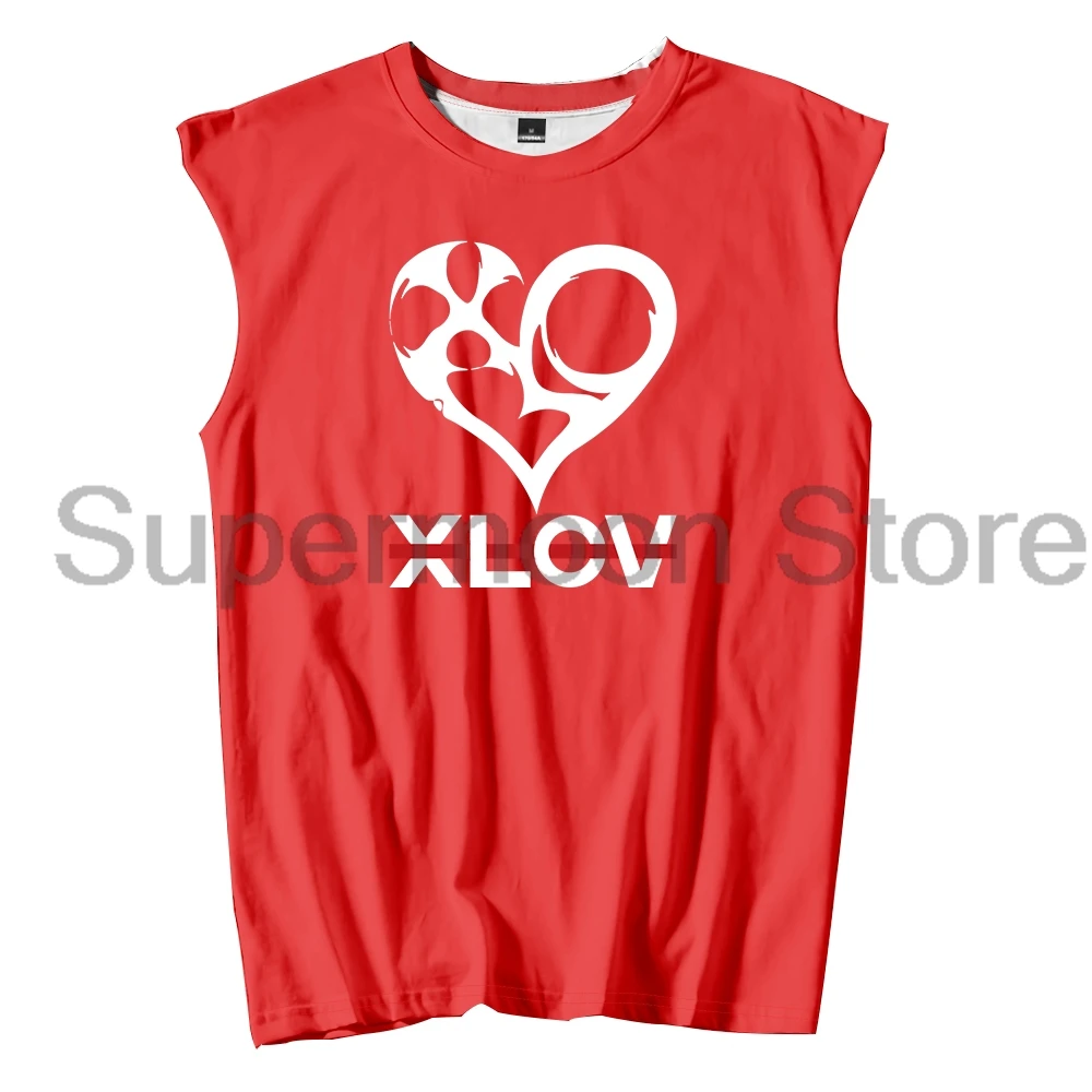 Kpop XLOV Logo Tank Tops 2026 European Tour Merch Unisex Sleeveless Vest Women Men Outdoor Streetwear Tops