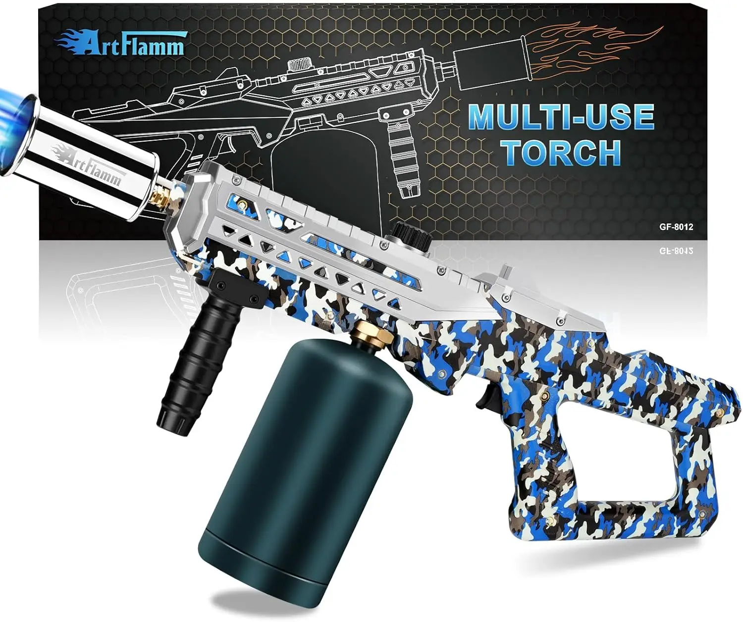

Adjustable Propane Torch Gun for BBQ, Cooking & Campfire - Powerful Flamethrower Lighter (Tank Not Included)