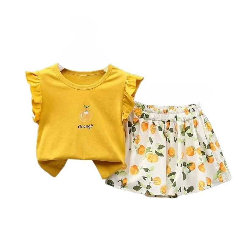 

New Summer Baby Clothes Suit Children Girls T-Shirt Shorts 2Pcs/Sets Kids Clothing set Infant fashion Costume Toddler Tracksuits