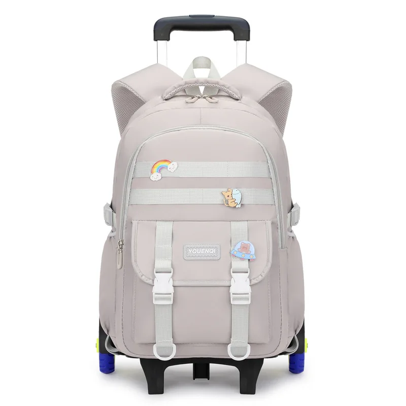 New Trolley Backpack for Women and Children Backpack for Dual Use Student Wheel for Climbing Stairs