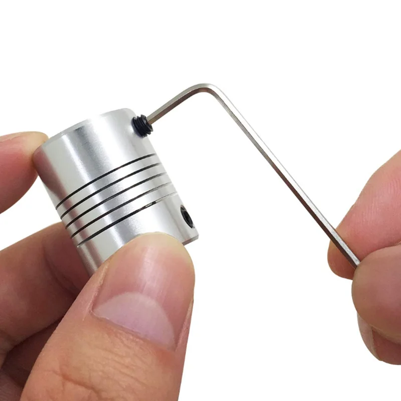 1Pcs D19*L25 3/4/5/6/7/8/10m Aluminum Z Axis Flexible Coupling For Stepper Motor Coupler Shaft Couplings 3D Printer