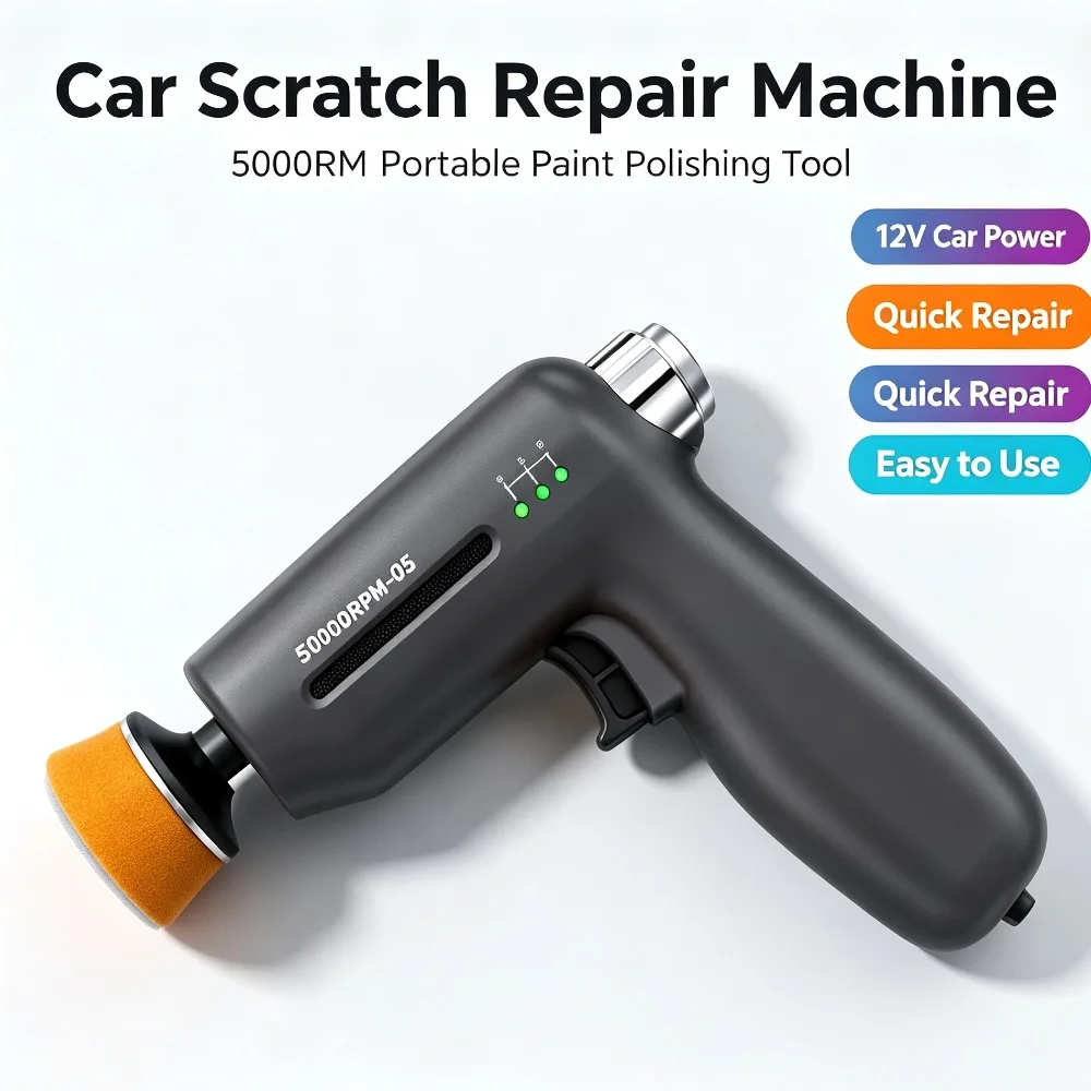 Car Scratch Repair Machine 12V Car Polisher 5000RPM High Speed Adjustable Scratch Repair Waxing Polishing Tool for Vehicle view 4