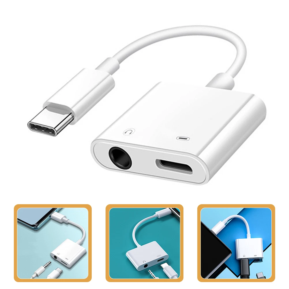 

Super Small Type-C Earphone Adapter Cable 3.5Mm Audio Headphone Converter Compatible With Most Type- Durable High