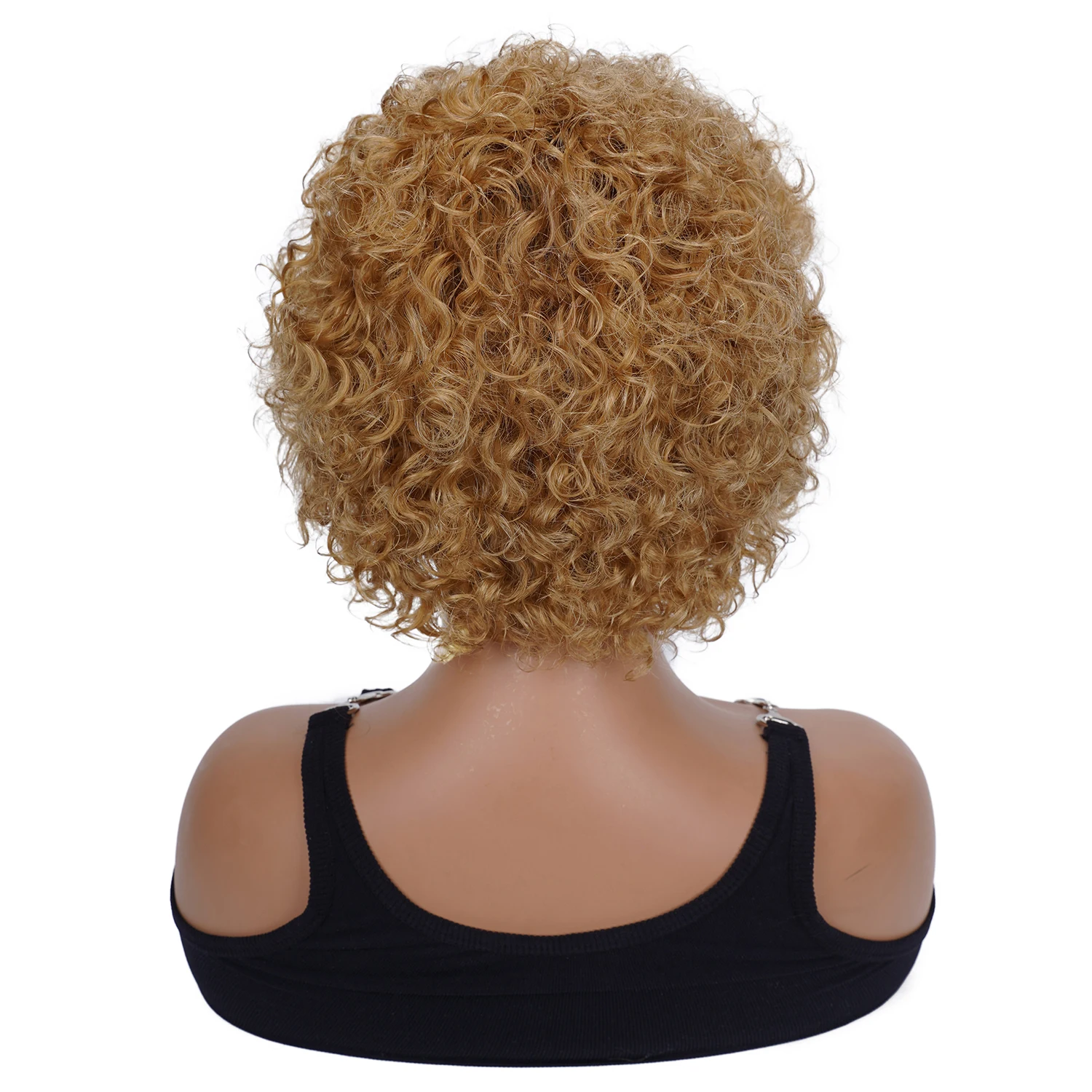1B/27 オンブレブロンドピクシーカーリーレースフロント人毛6インチ13x1ピクシーカットショートカーリーウィッグ透明レースフロントウィッグ
