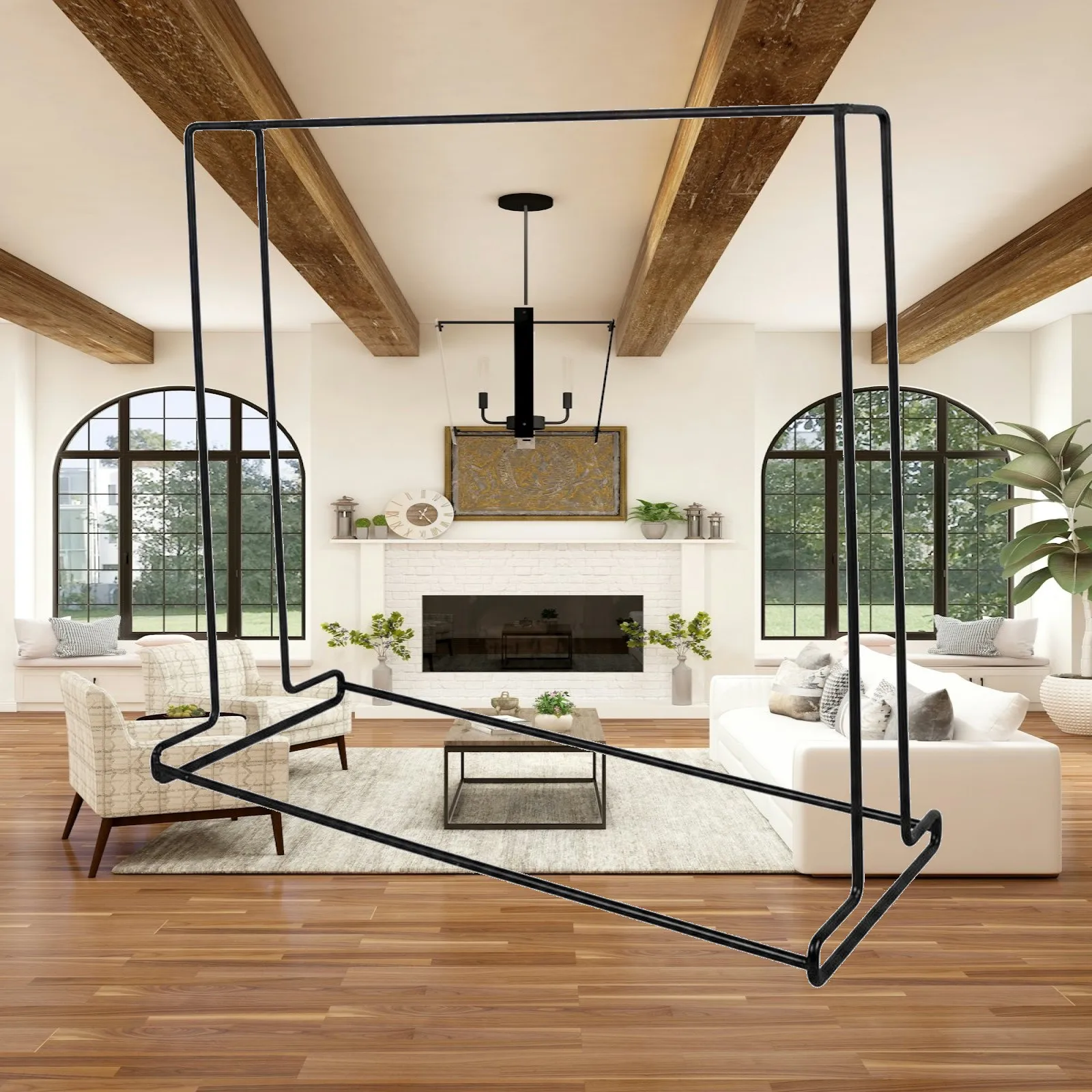Minimalist Iron Underwear Display Rack Open Frame Garment Holder for Retail Window Shop Home Closet Storage