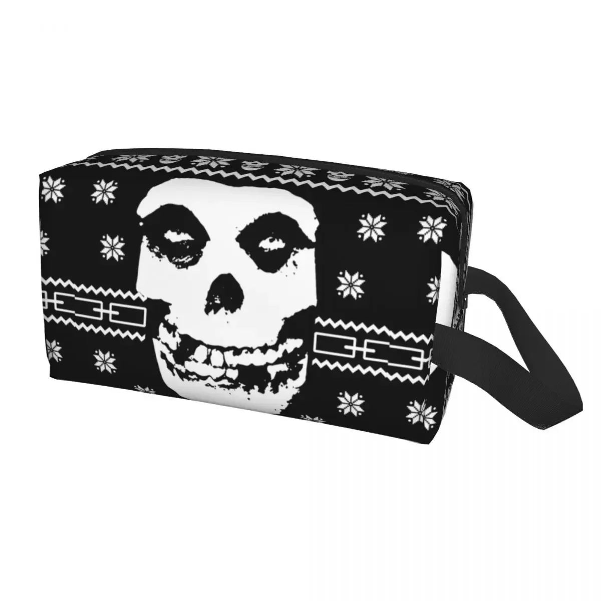 Travel Punk Rock Band Misfits Toiletry Bag Kawaii Makeup Cosmetic Organizer Women Beauty Storage Dopp Kit Box