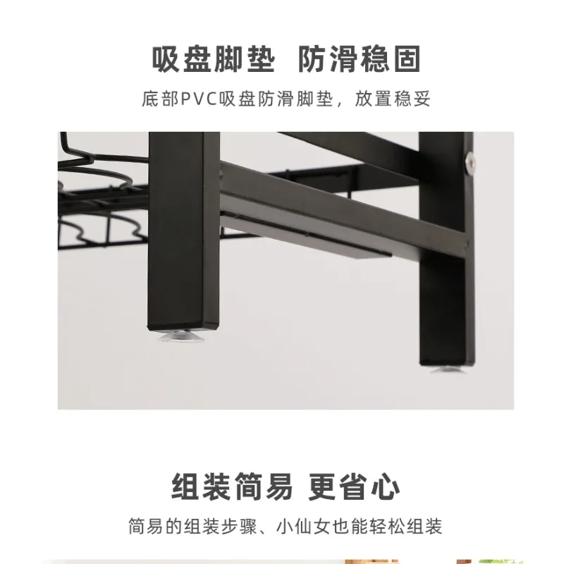 Suitable for Dish StorageRack Kitchen Shelf Countertop OrganizingRack Cutting Board Knife Chopsticks Storage Box Dish Drain Rack