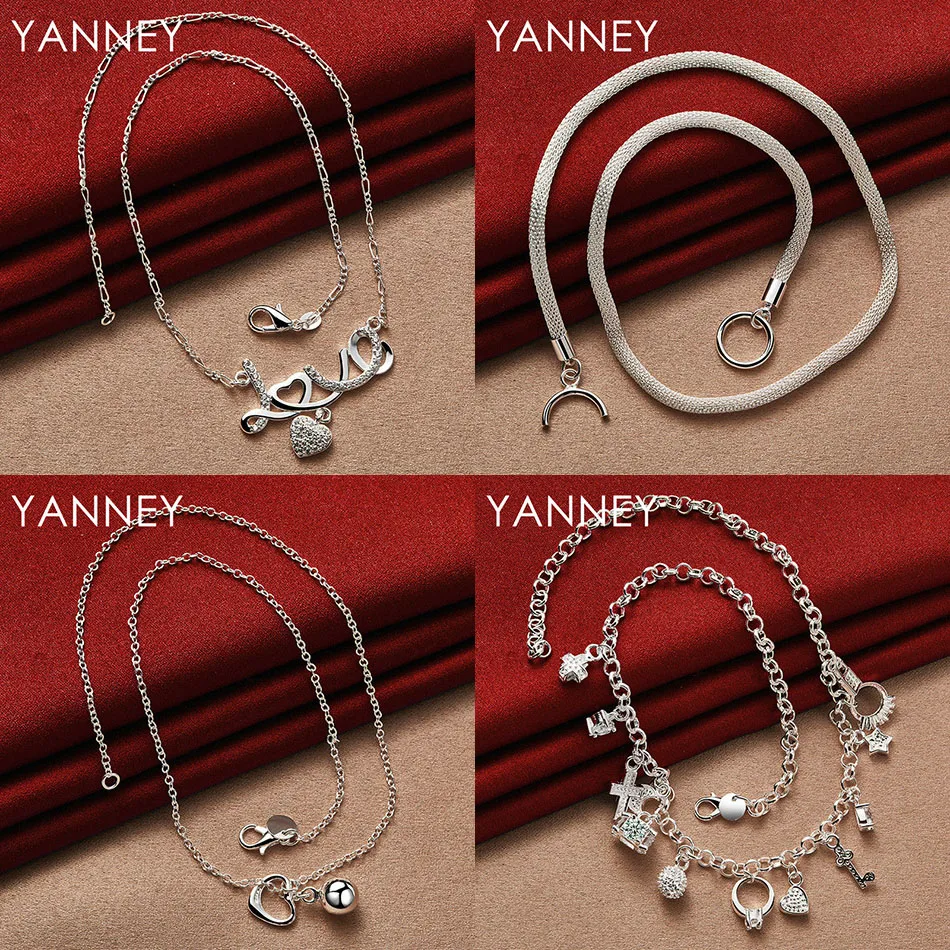 

Fashion 925 sterling silver exquisite moon/cross/star zircon women's charm party accessories gift jewelry