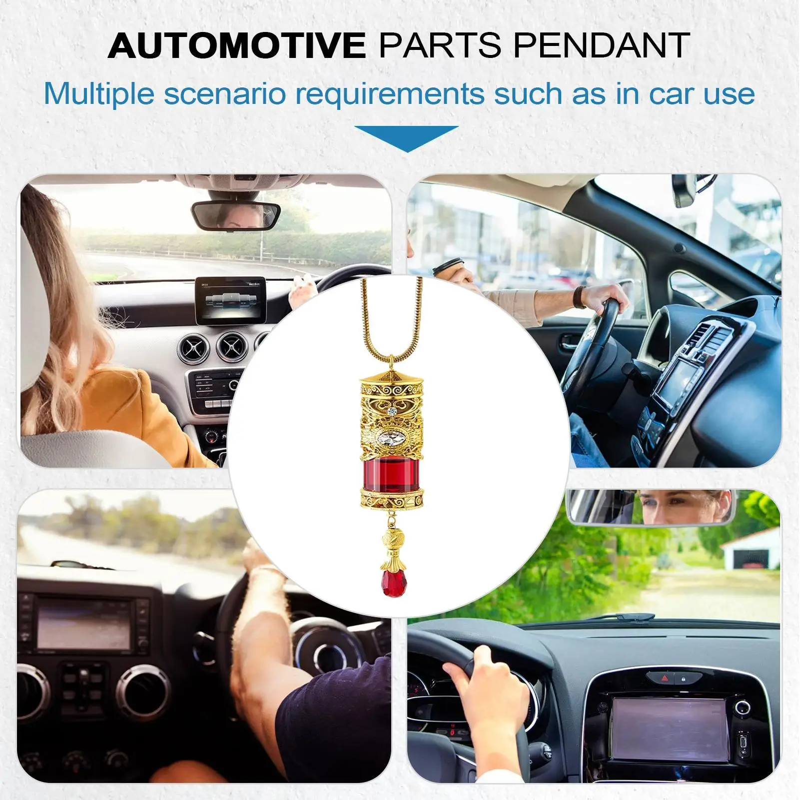 

Car Diffuser Bottle Car Aromatherapy Fragrance Perfume Pendant Bottle Refillable Aromatherapy Fragrance Perfume Pendant For Auto
